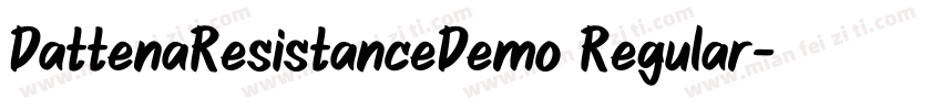DattenaResistanceDemo Regular字体转换